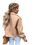 Women PU Leather Top Coat Jacket Loose - ROUTINE FASHION